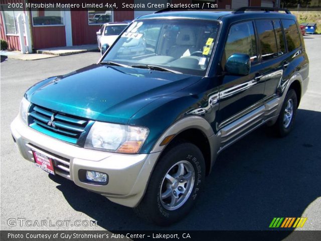 2002 Mitsubishi Montero Limited 4x4 in Sequoia Green Pearlescent