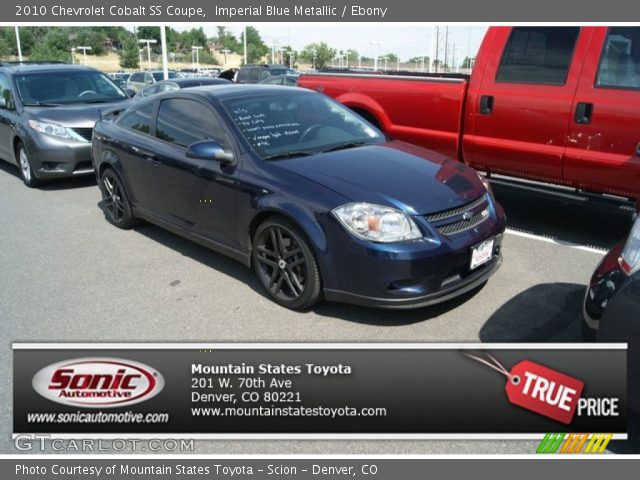 Imperial Blue Metallic 2010 Chevrolet Cobalt Ss Coupe