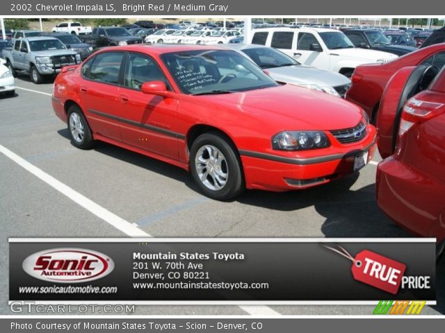 2002 Chevrolet Impala LS in Bright Red
