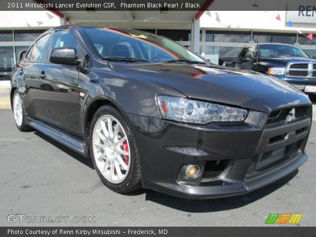 2011 Mitsubishi Lancer Evolution GSR in Phantom Black Pearl