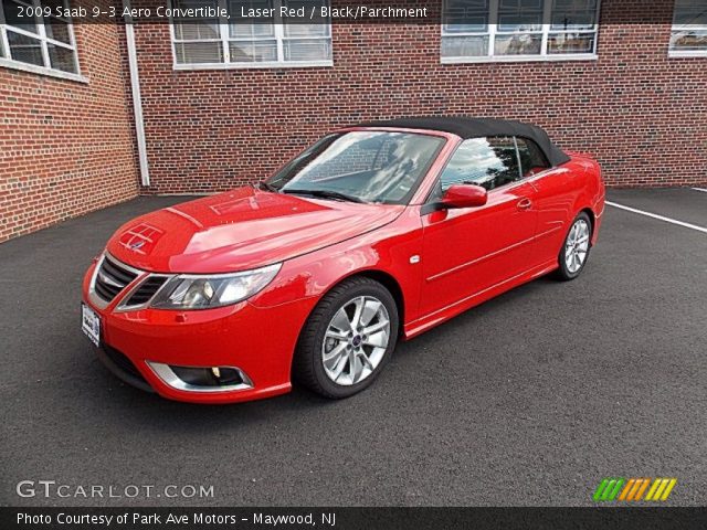 2009 Saab 9-3 Aero Convertible in Laser Red