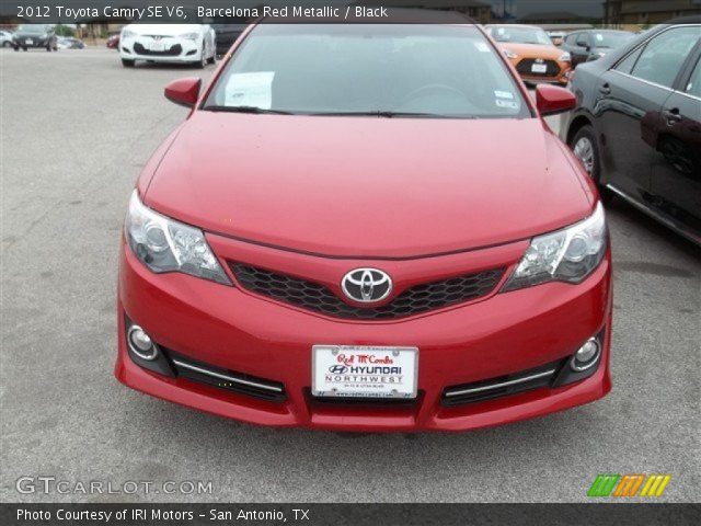 2012 Toyota Camry SE V6 in Barcelona Red Metallic