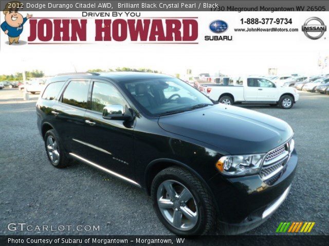 2012 Dodge Durango Citadel AWD in Brilliant Black Crystal Pearl