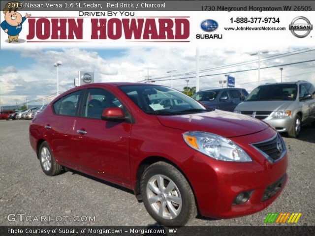 2013 Nissan Versa 1.6 SL Sedan in Red Brick