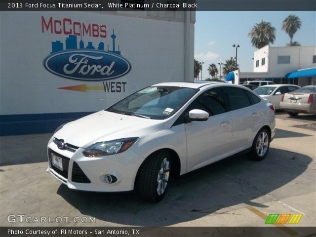 2013 Ford Focus Titanium Sedan in White Platinum