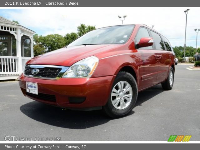 2011 Kia Sedona LX in Claret Red