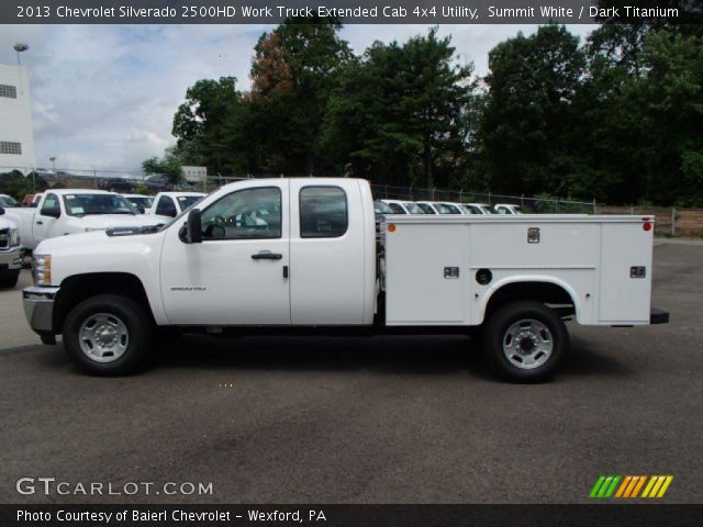 2013 Chevrolet Silverado 2500HD Work Truck Extended Cab 4x4 Utility in Summit White