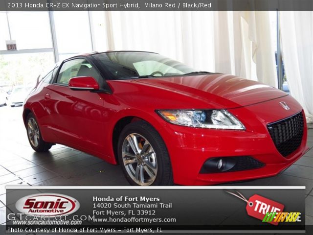 2013 Honda CR-Z EX Navigation Sport Hybrid in Milano Red