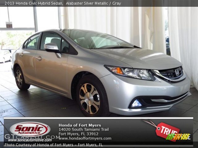2013 Honda Civic Hybrid Sedan in Alabaster Silver Metallic