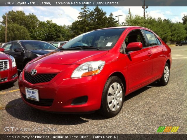 2009 Toyota Yaris S Sedan in Barcelona Red Metallic
