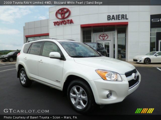 2009 Toyota RAV4 Limited 4WD in Blizzard White Pearl