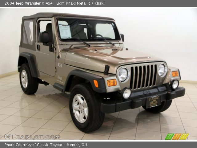 2004 Jeep Wrangler X 4x4 in Light Khaki Metallic