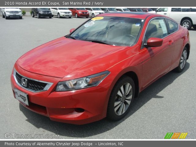 2010 Honda Accord EX Coupe in San Marino Red