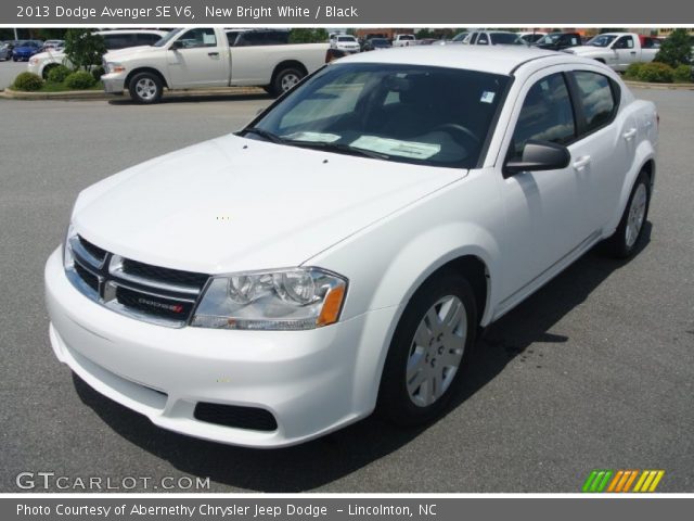 2013 Dodge Avenger SE V6 in New Bright White