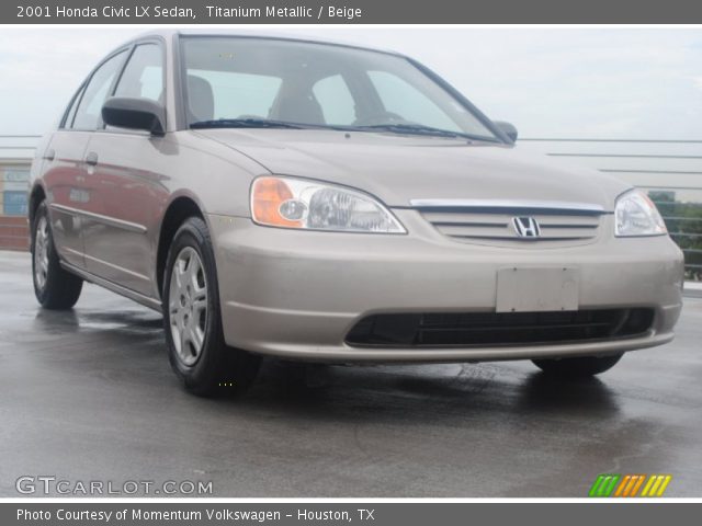 2001 Honda Civic LX Sedan in Titanium Metallic