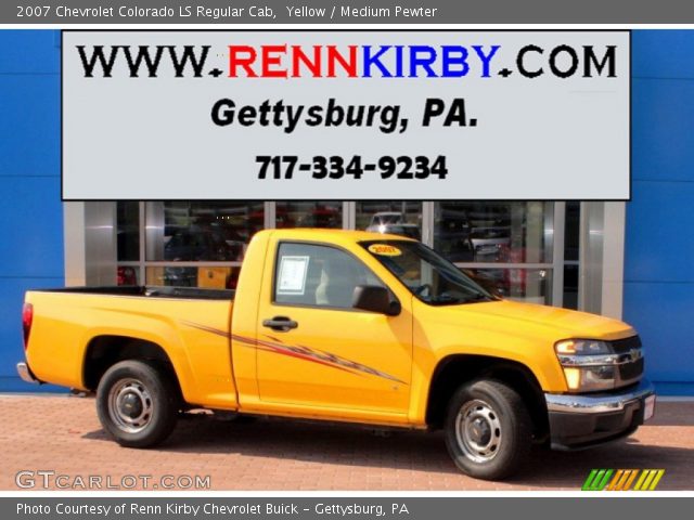 2007 Chevrolet Colorado LS Regular Cab in Yellow
