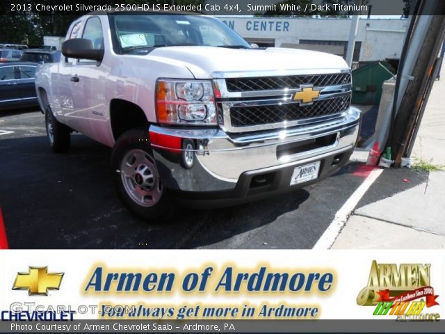 2013 Chevrolet Silverado 2500HD LS Extended Cab 4x4 in Summit White