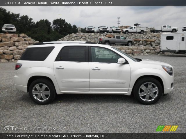 2014 GMC Acadia Denali in White Diamond Tricoat