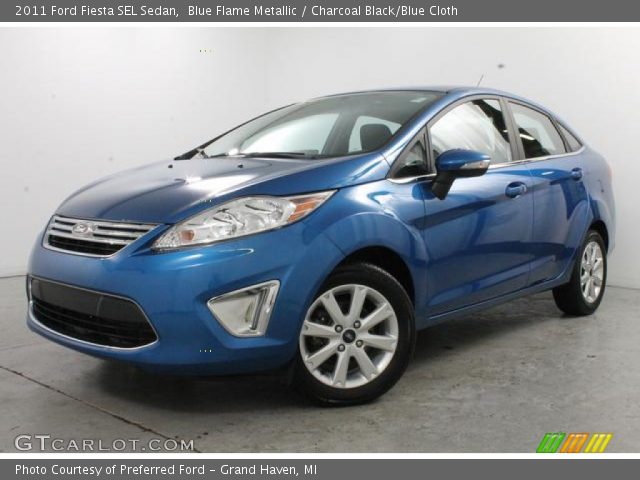 2011 Ford Fiesta SEL Sedan in Blue Flame Metallic