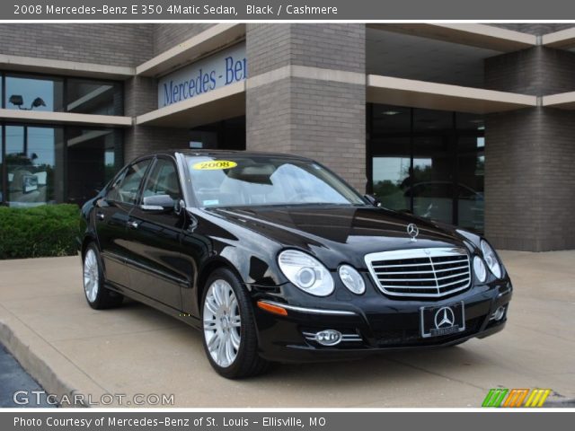 2008 Mercedes-Benz E 350 4Matic Sedan in Black