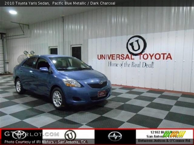 2010 Toyota Yaris Sedan in Pacific Blue Metallic