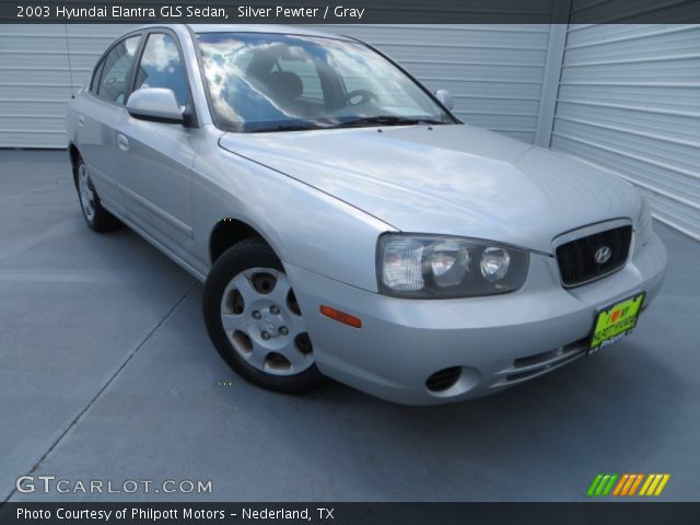 2003 Hyundai Elantra GLS Sedan in Silver Pewter