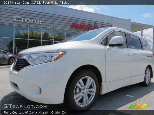 2013 Nissan Quest 3.5 LE in Pearl White