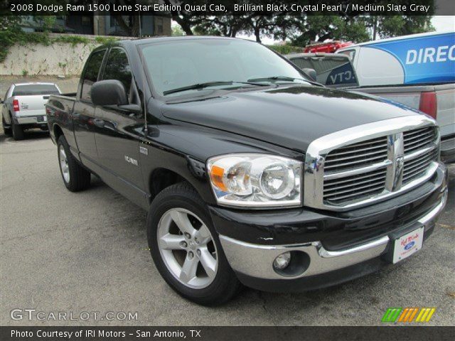 2008 Dodge Ram 1500 Lone Star Edition Quad Cab in Brilliant Black Crystal Pearl