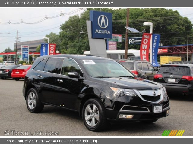 2010 Acura MDX Technology in Crystal Black Pearl