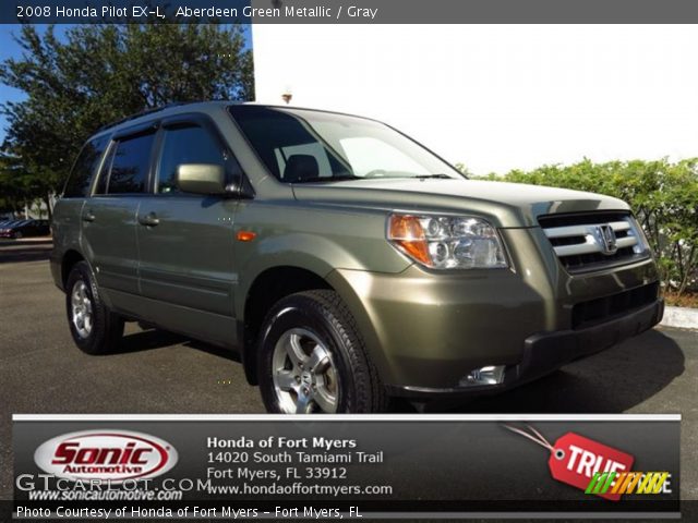 2008 Honda Pilot EX-L in Aberdeen Green Metallic