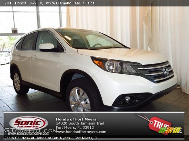 2013 Honda CR-V EX in White Diamond Pearl