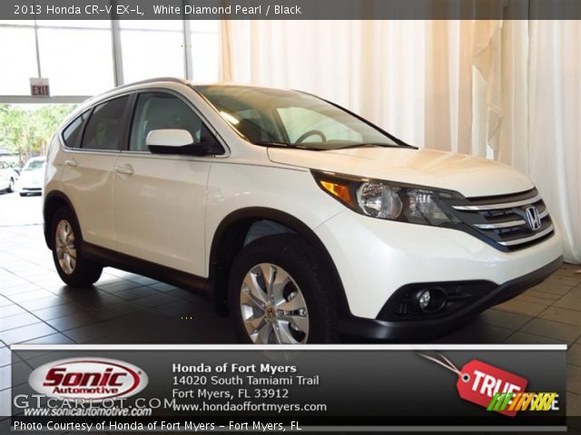 2013 Honda CR-V EX-L in White Diamond Pearl