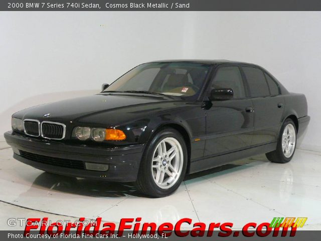 2000 BMW 7 Series 740i Sedan in Cosmos Black Metallic