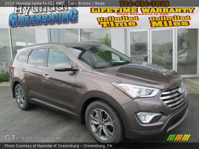 2013 Hyundai Santa Fe GLS AWD in Cabo Bronze