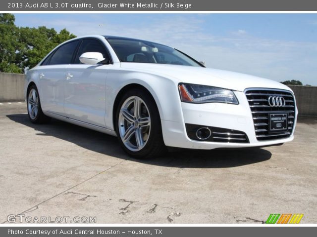 2013 Audi A8 L 3.0T quattro in Glacier White Metallic
