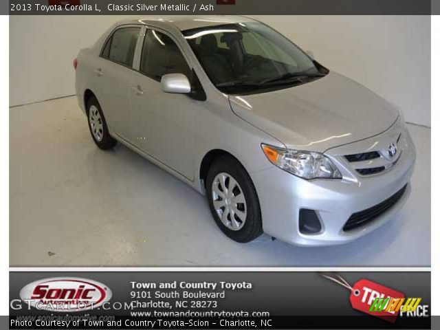 2013 Toyota Corolla L in Classic Silver Metallic