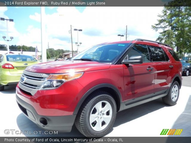 2014 Ford Explorer FWD in Ruby Red