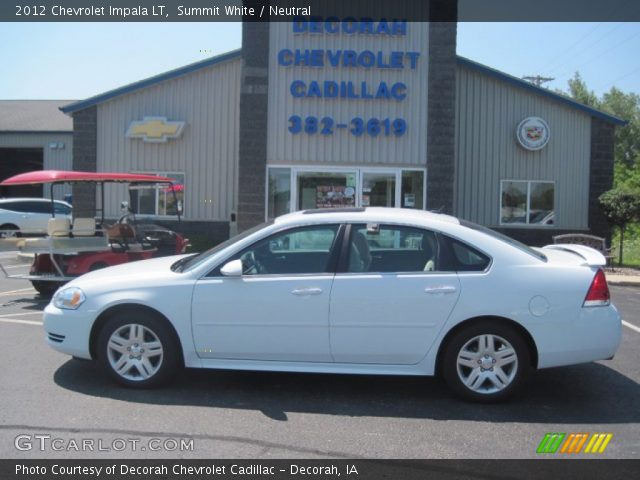2012 Chevrolet Impala LT in Summit White