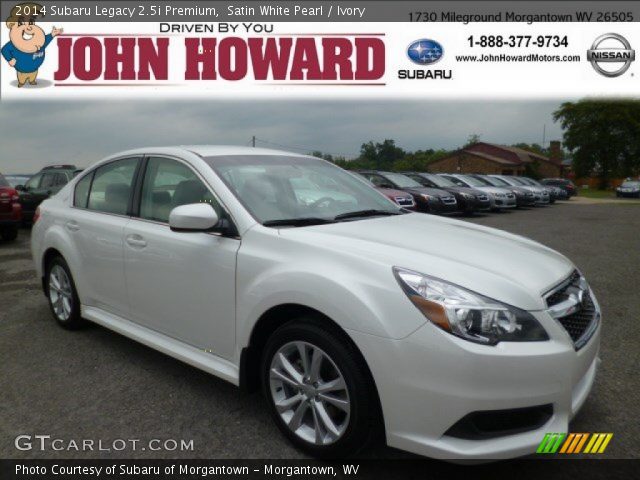 2014 Subaru Legacy 2.5i Premium in Satin White Pearl