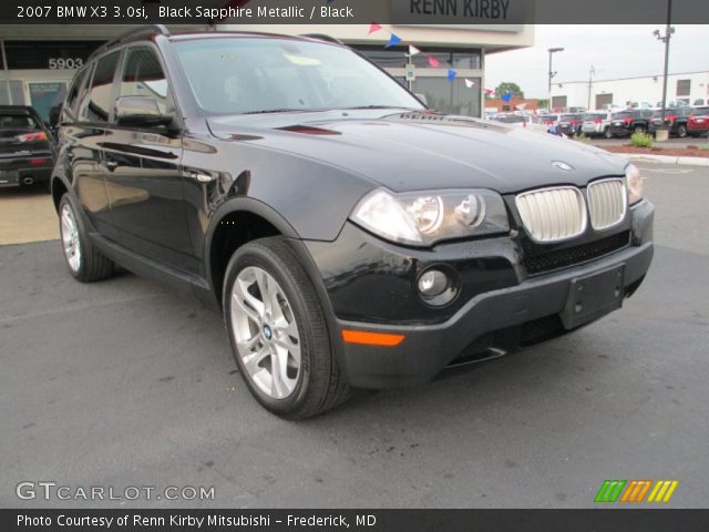 2007 BMW X3 3.0si in Black Sapphire Metallic