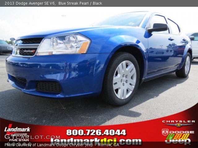 2013 Dodge Avenger SE V6 in Blue Streak Pearl