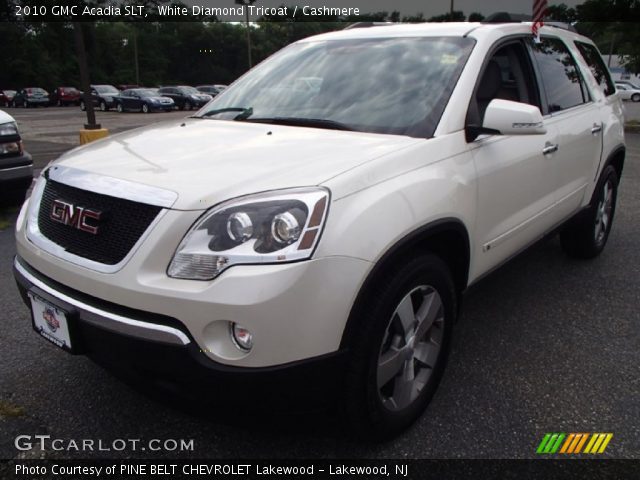 2010 GMC Acadia SLT in White Diamond Tricoat