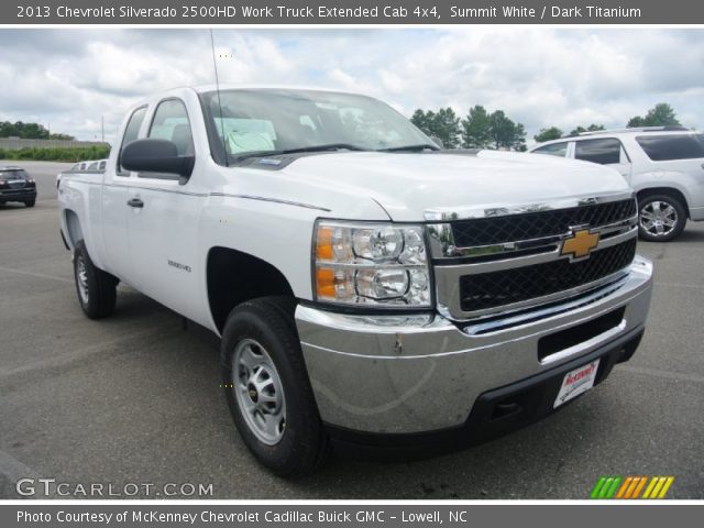 2013 Chevrolet Silverado 2500HD Work Truck Extended Cab 4x4 in Summit White