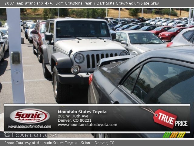 2007 Jeep Wrangler X 4x4 in Light Graystone Pearl