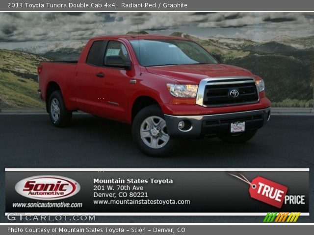 2013 Toyota Tundra Double Cab 4x4 in Radiant Red