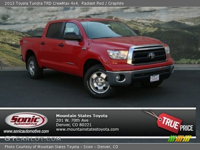 2013 Toyota Tundra TRD CrewMax 4x4 in Radiant Red