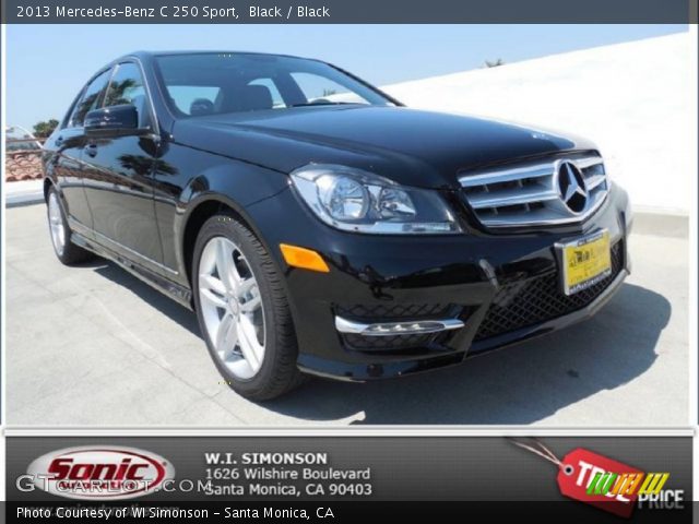 2013 Mercedes-Benz C 250 Sport in Black