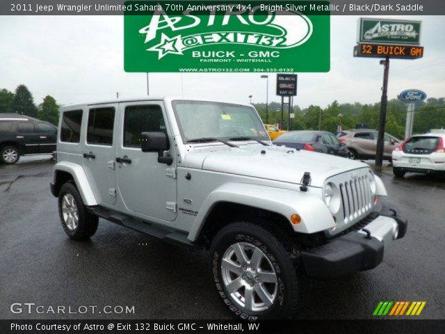 2011 Jeep Wrangler Unlimited Sahara 70th Anniversary 4x4 in Bright Silver Metallic