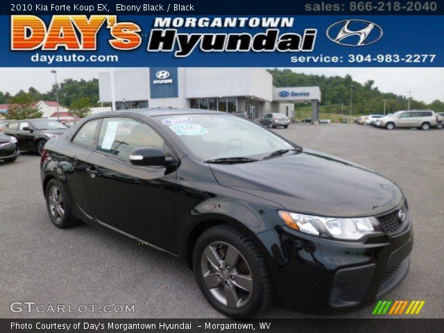 2010 Kia Forte Koup EX in Ebony Black