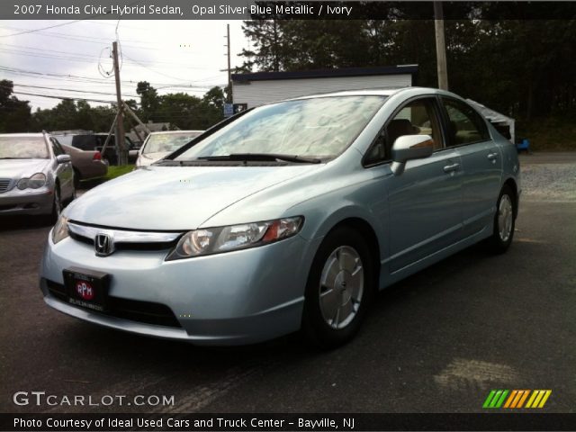 2007 Honda Civic Hybrid Sedan in Opal Silver Blue Metallic